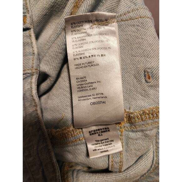 Free People We The Free Florence Flare Jeans 30 Light Wash High Rise Wide Leg - Picture 8 of 9